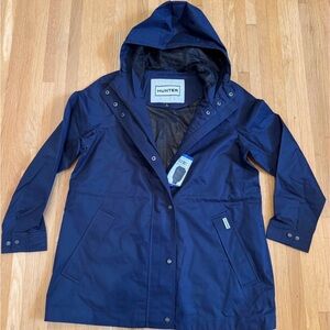 Hunter Women's Deep Blue Rain Jacket